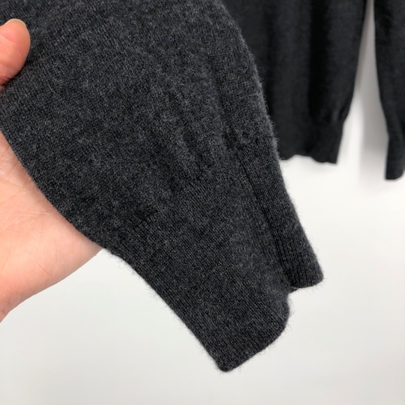 Daniel Hechter Mens Sweater Size Large 100% Merino Wool Charcoal Gray Pullover - Picture 3 of 10